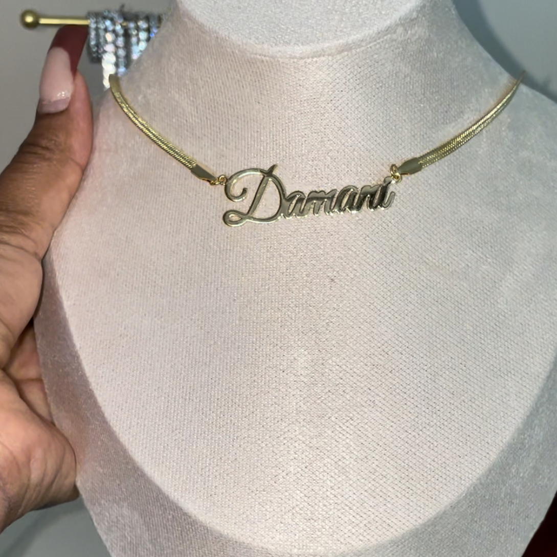 Snake Chain Nameplate