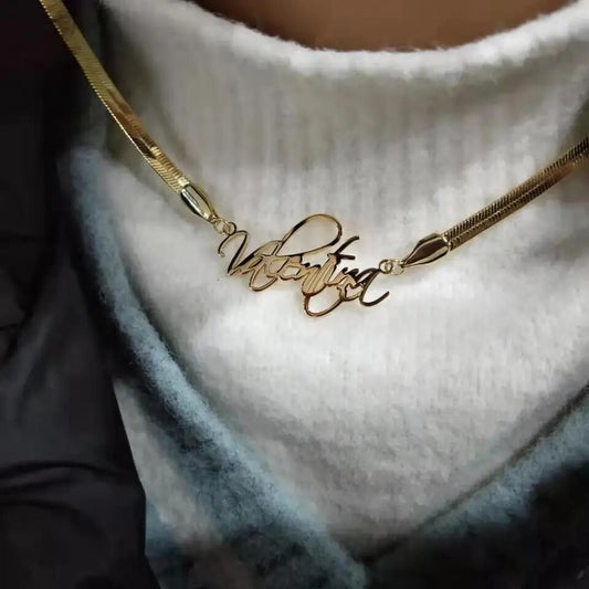 Snake Chain Nameplate