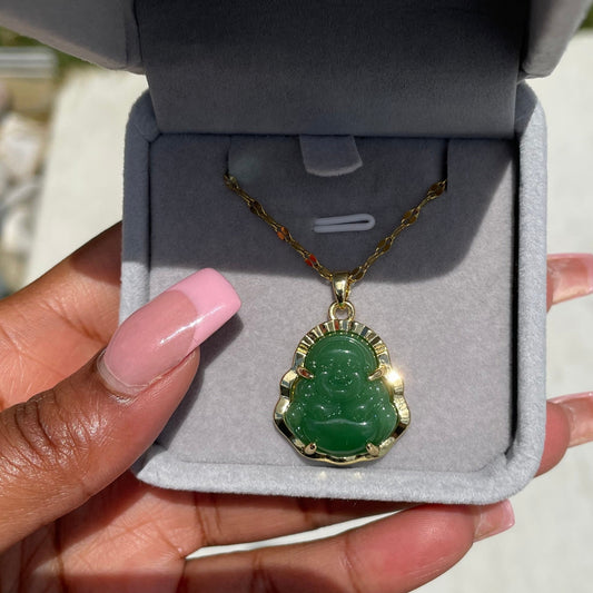 Mini Jade Buddha Necklace